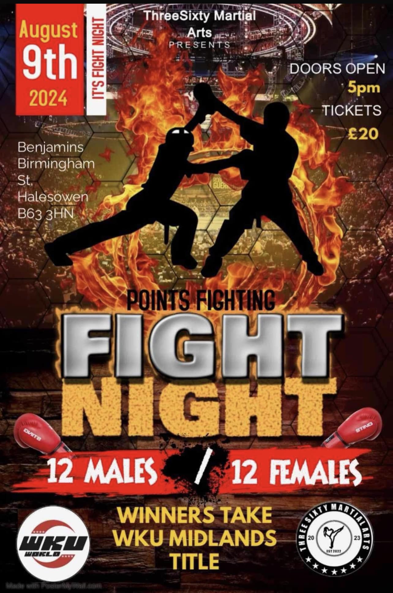 WKU Fight Night - Benjamins, Halesowen